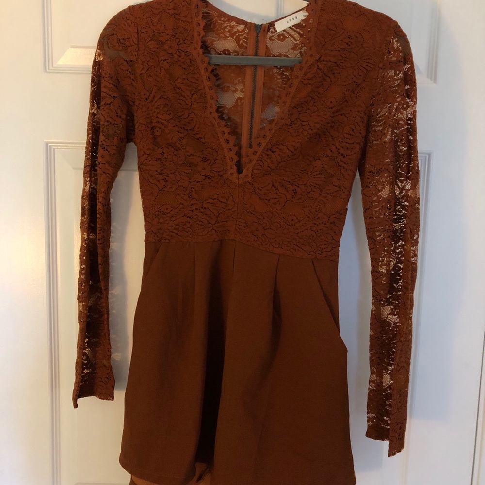 Amber lace romper, never worn